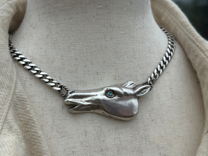 Sterling Silver & Turquoise Choker