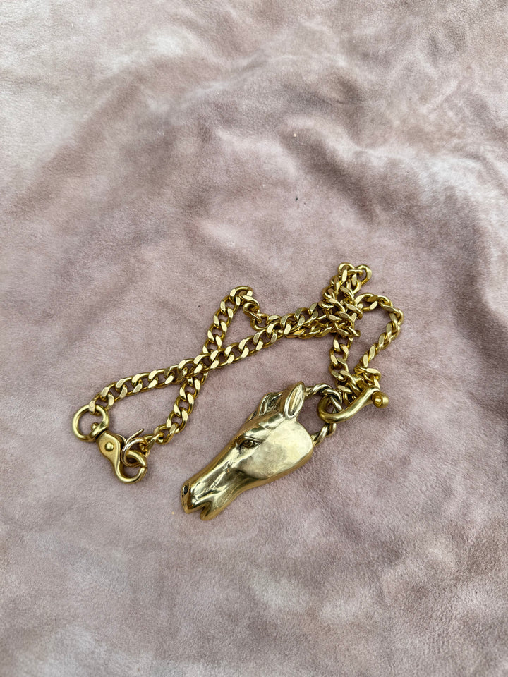 Bronze Horse Necklace