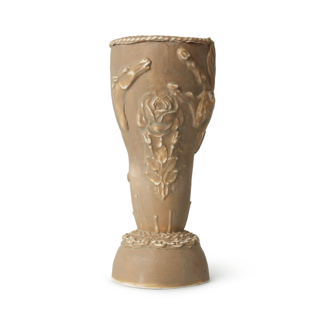 Porcelain Horse Vessel