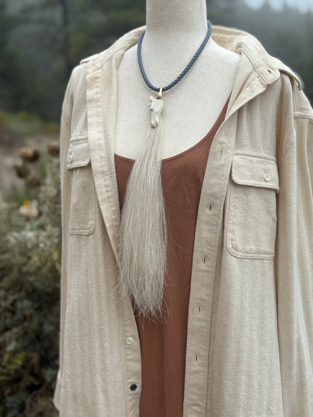 Clay Horse Choker with Tassel