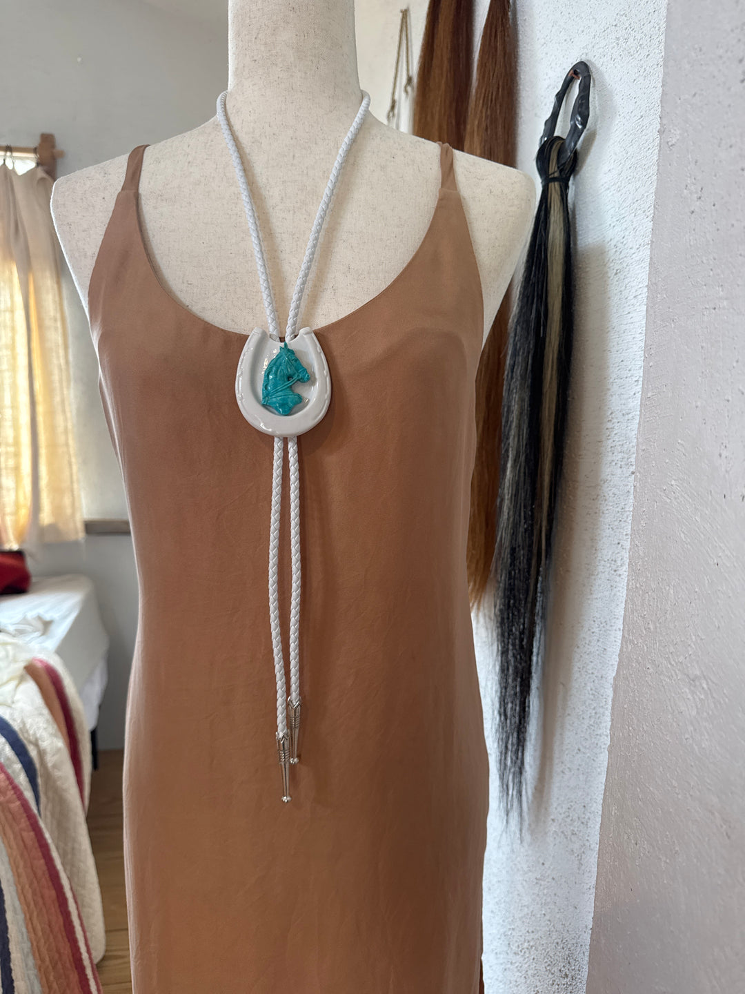 Turquoise Horse Bolo