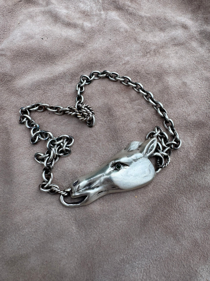 Sterling Silver Emerald Necklace