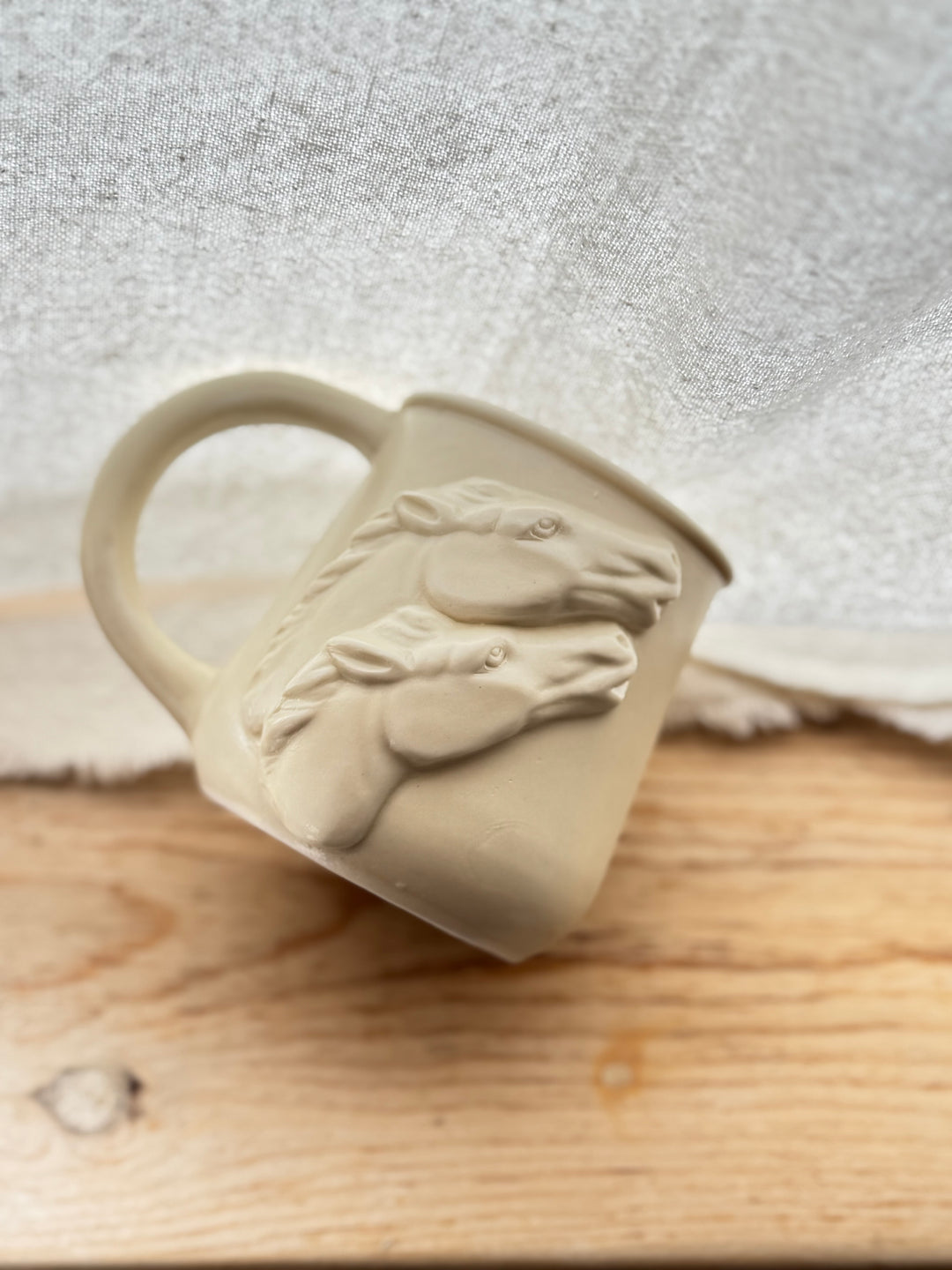 Porcelain Two Horse Mug