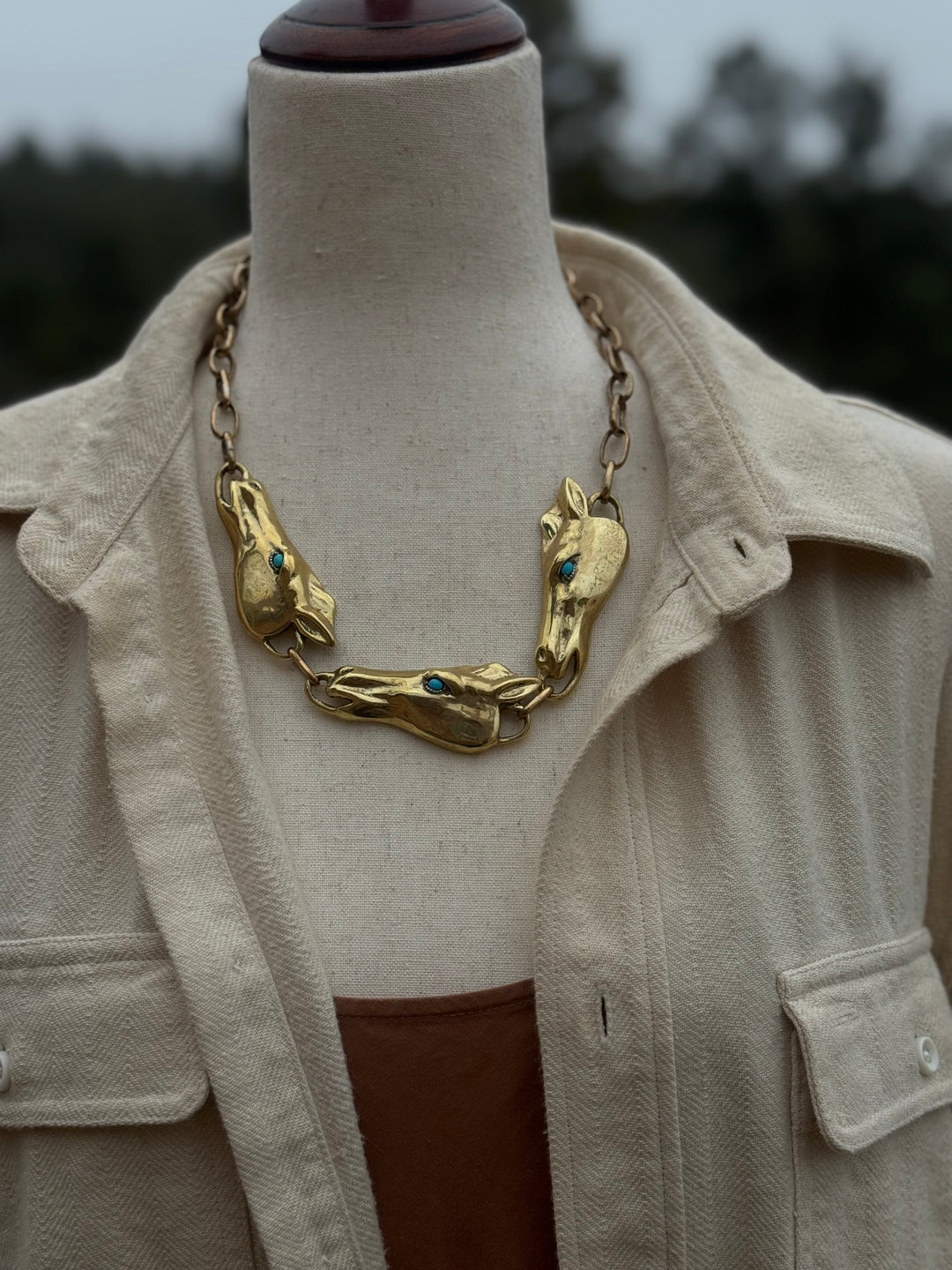 Bronze & Turquoise Necklace