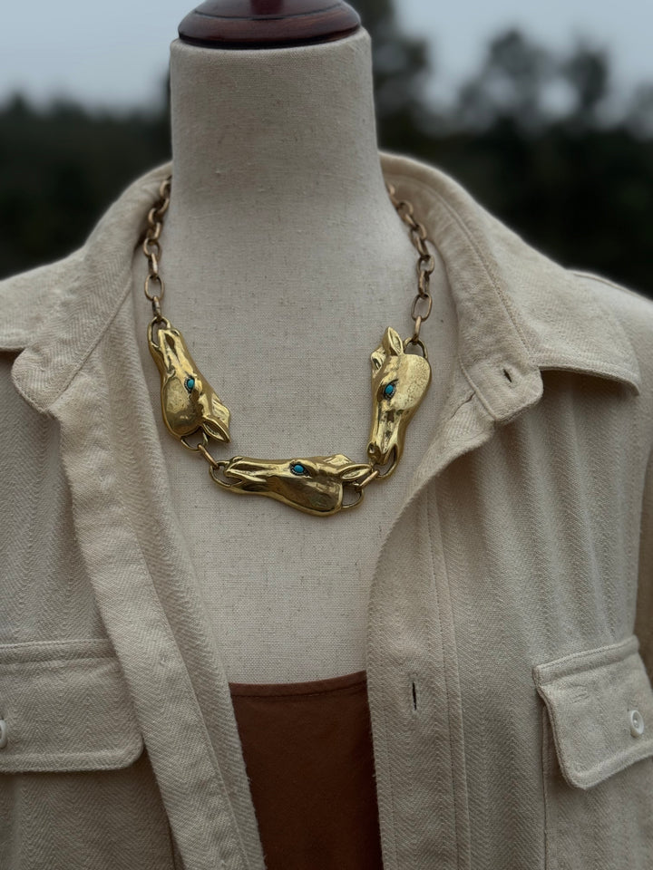 Bronze & Turquoise Necklace