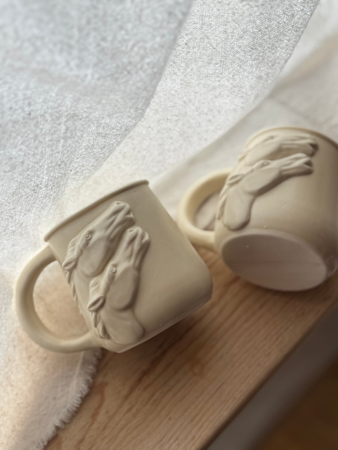 Porcelain Two Horse Mug