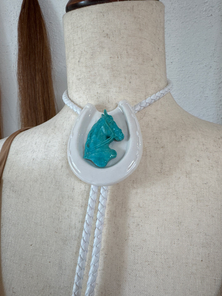 Turquoise Horse Bolo