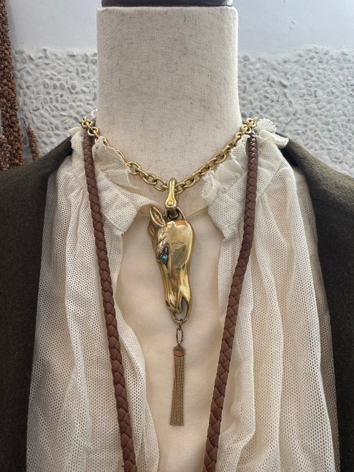 Bronze & Turquoise Choker