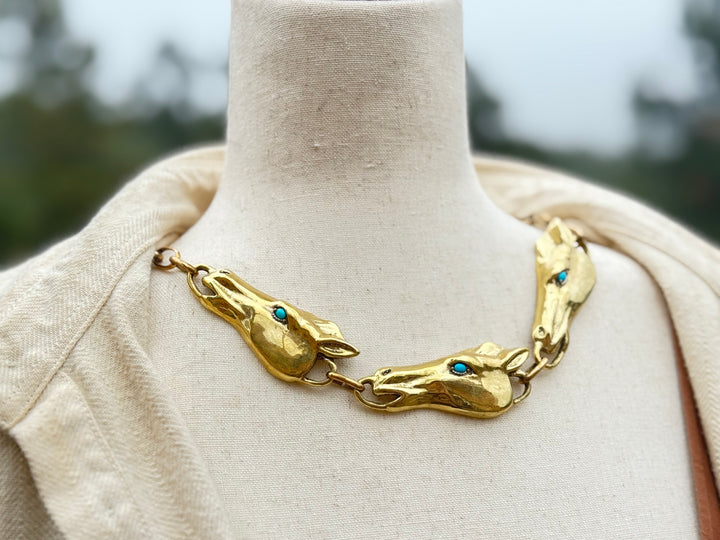 Bronze & Turquoise Necklace