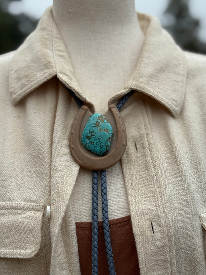 Turquoise Clay Bolo