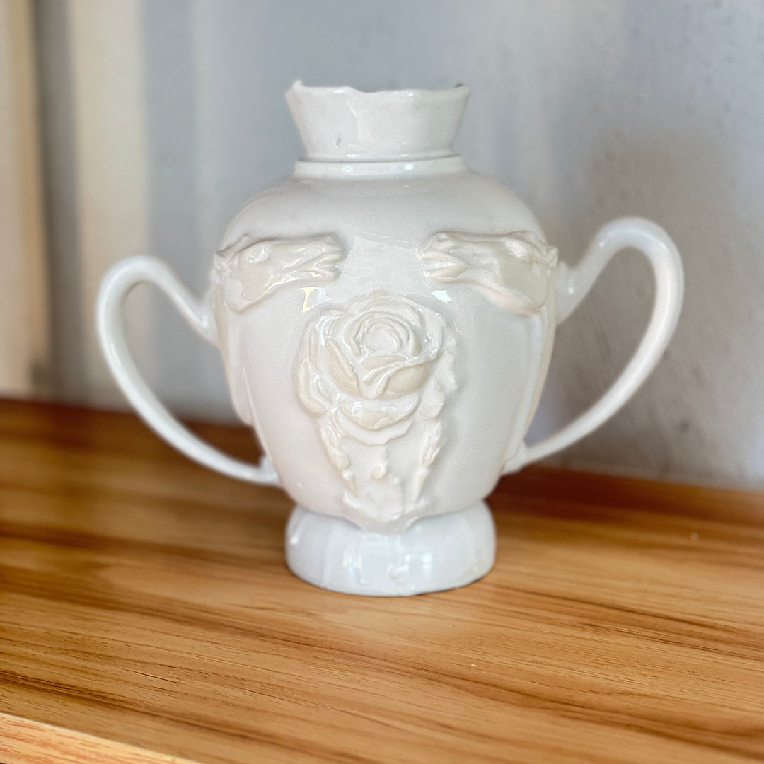 Porcelain Horse Vessel