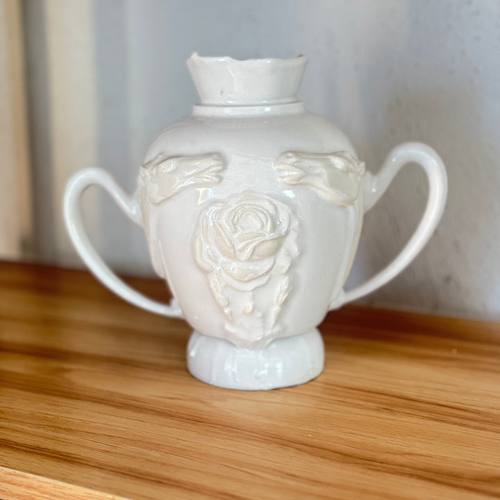 Porcelain Horse Vessel