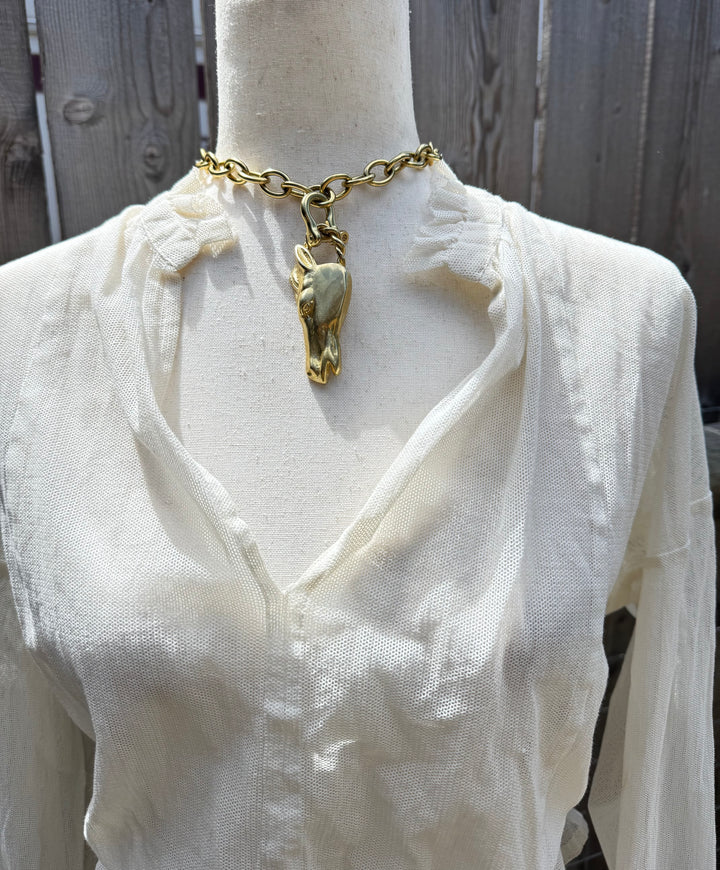Bronze Horse Head Necklace