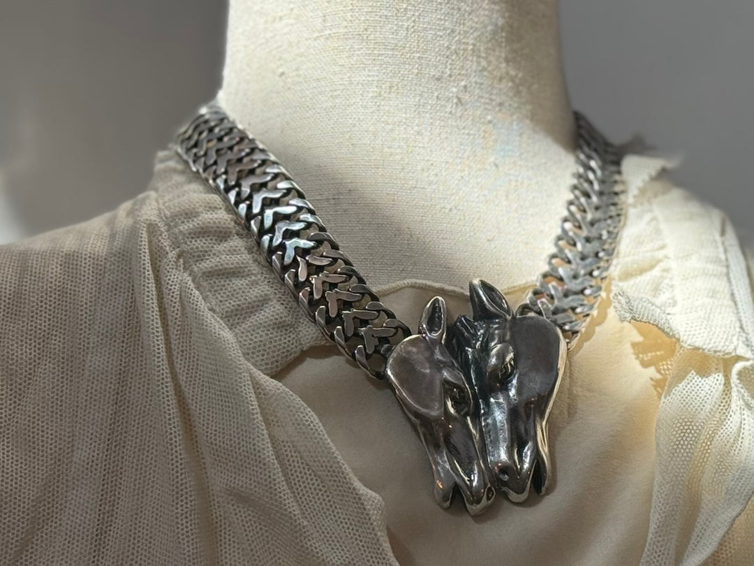 Two Horse Sterling Choker