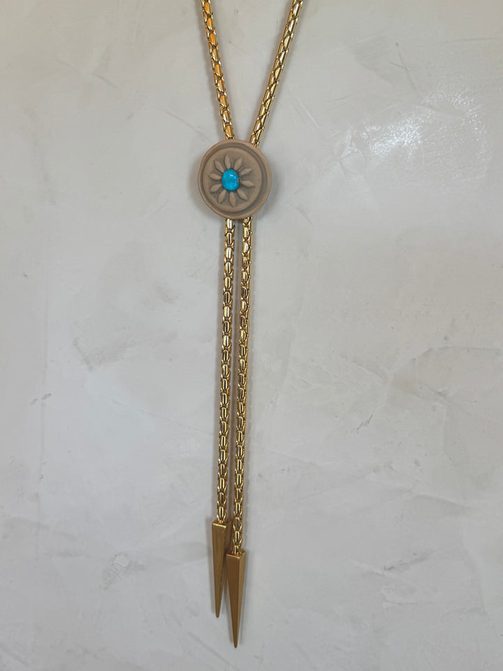 Clay Flower Chain Bolo