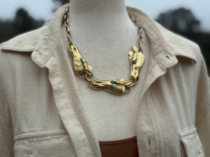 Bronze & Turquoise Necklace