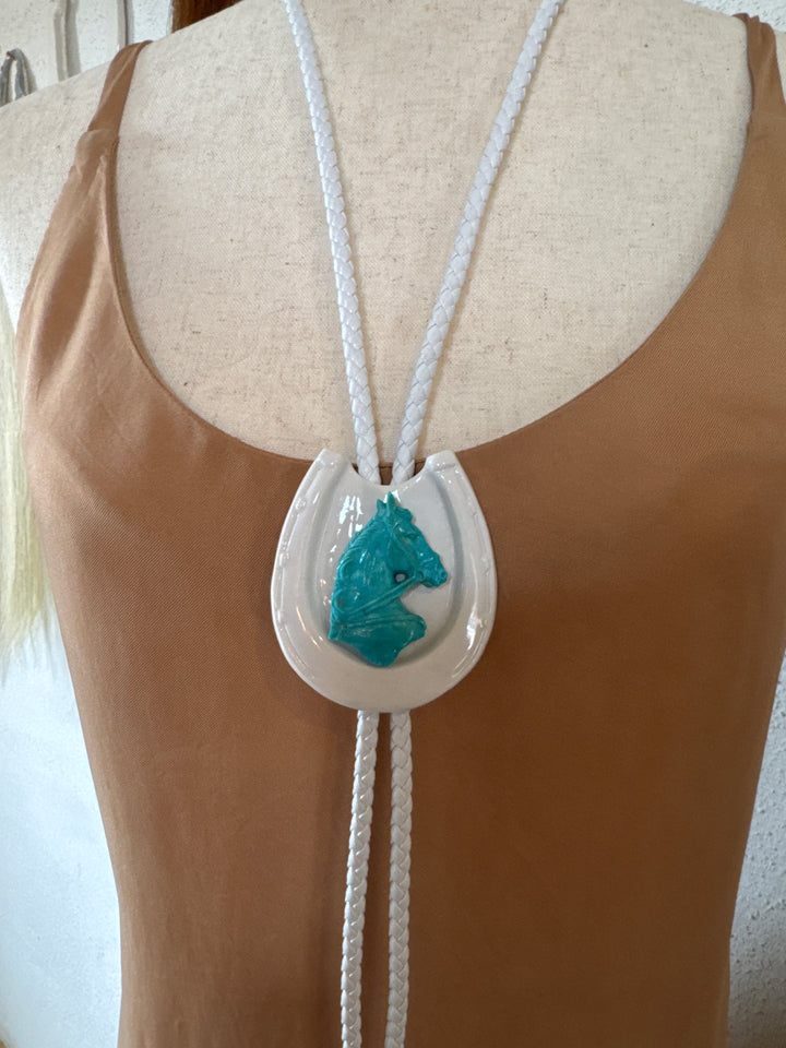 Turquoise Horse Bolo