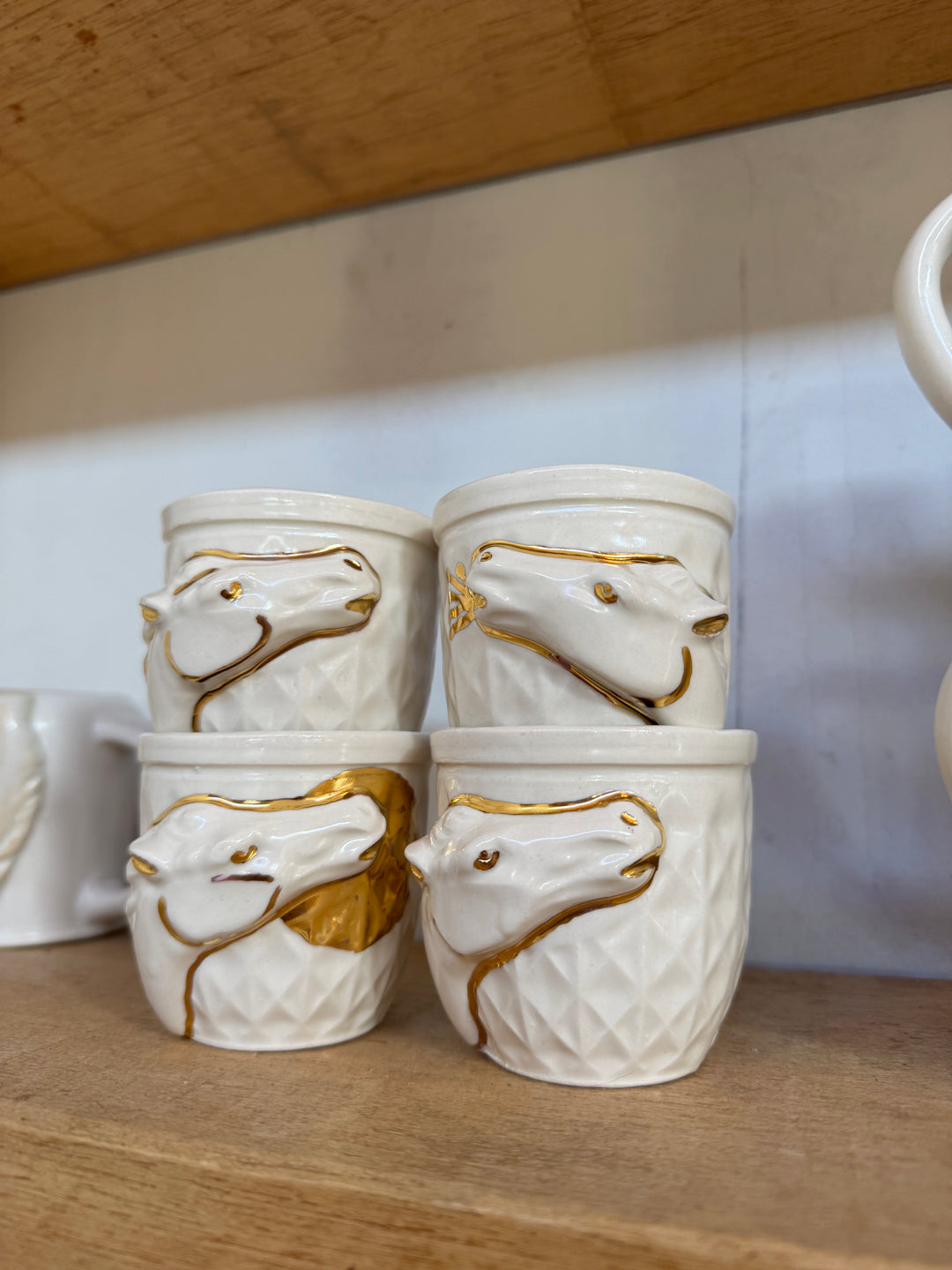 Set of 18k gold Luster Tonic Cups