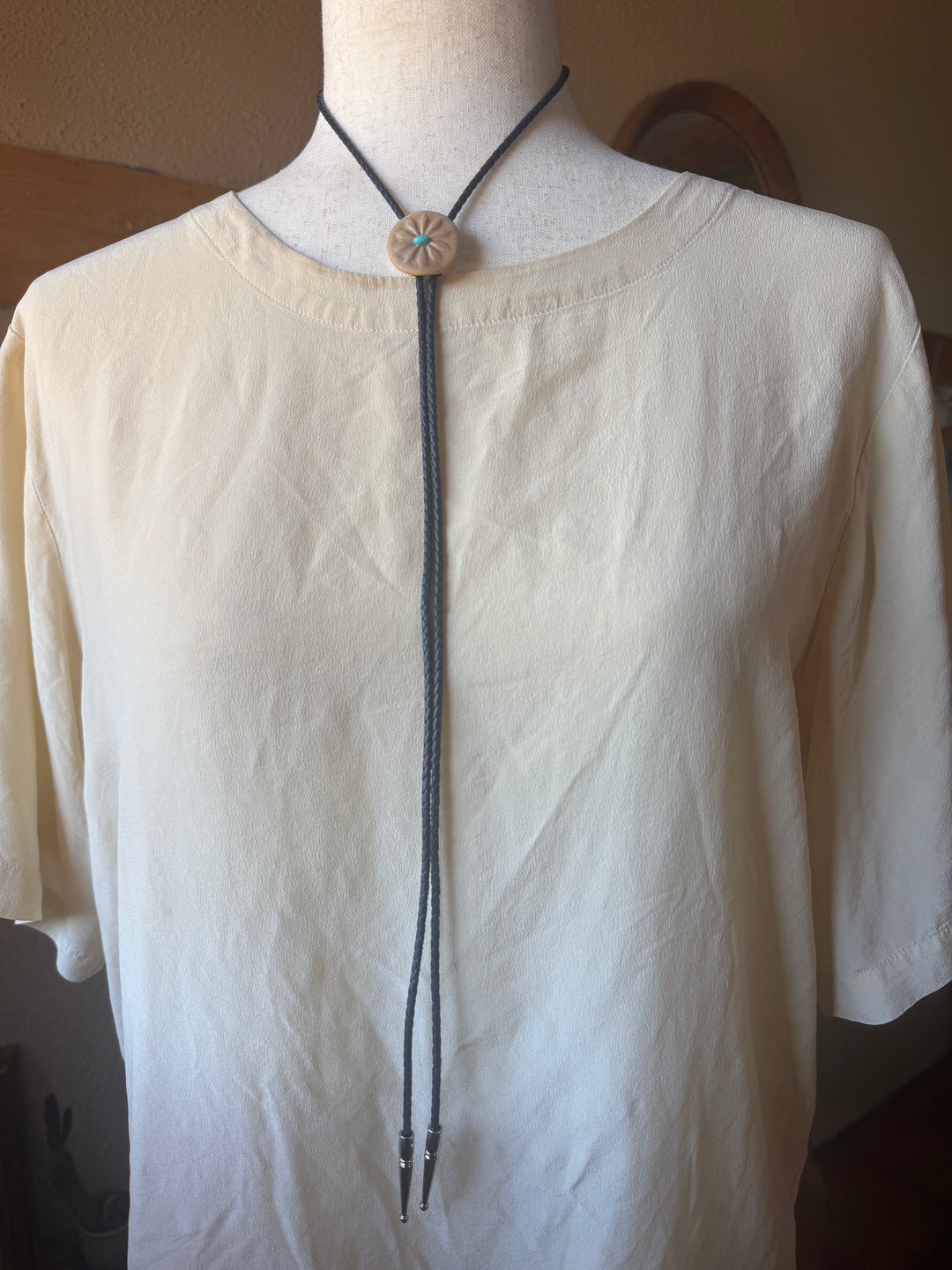 Clay and Turquoise Bolo