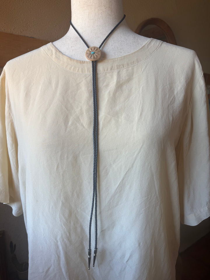 Clay and Turquoise Bolo