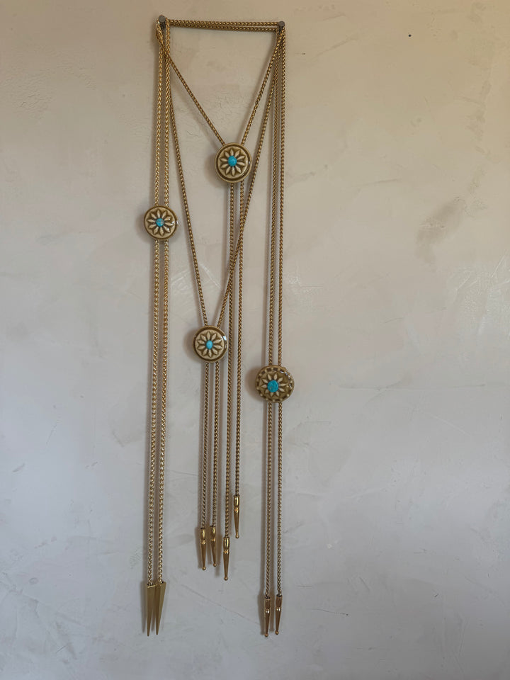 Clay Flower Chain Bolo