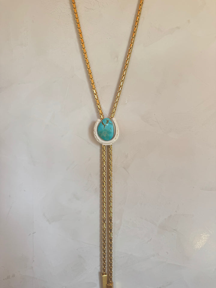 Clay Horseshoe Chain Bolo