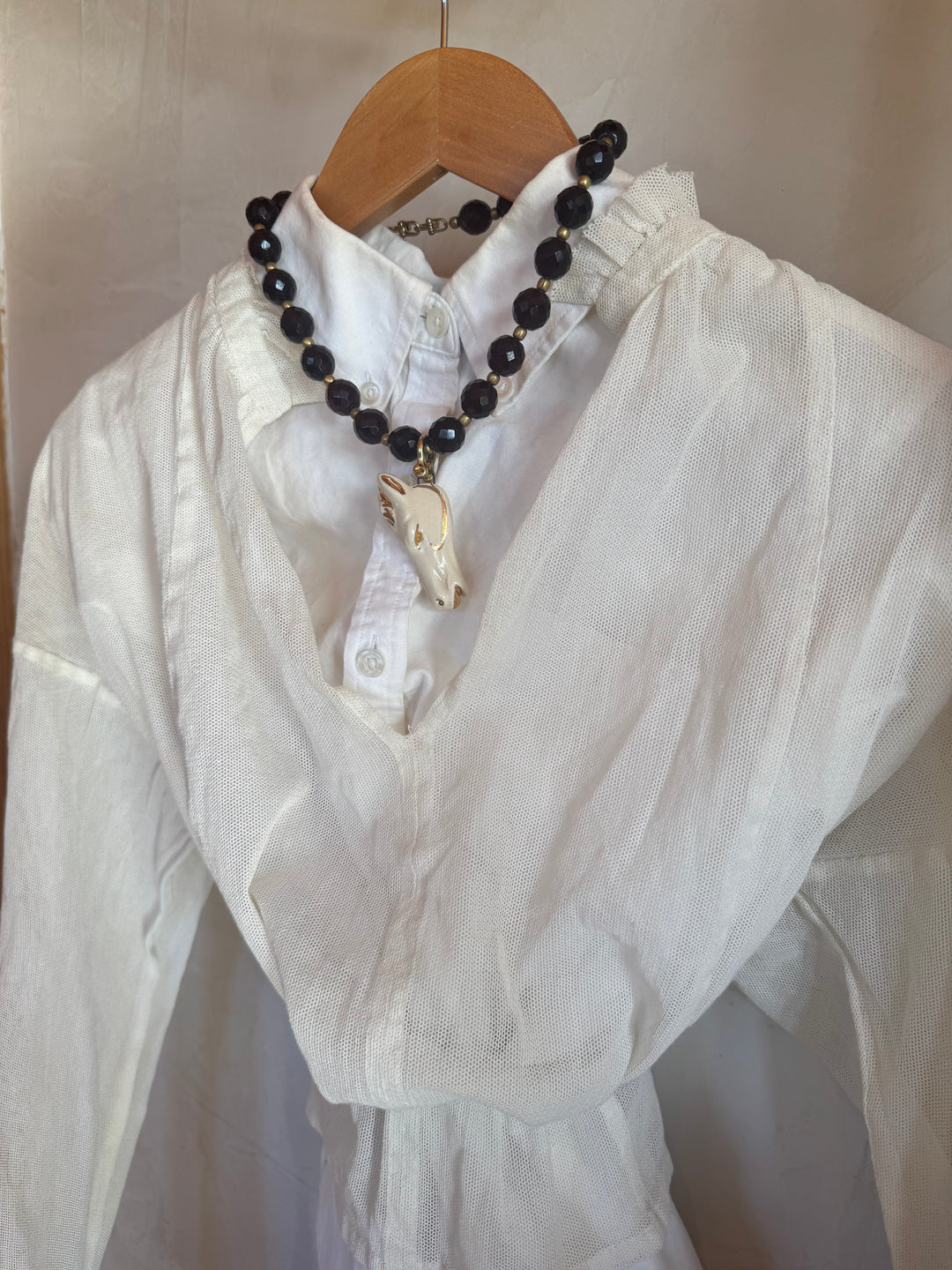 Clay Horse Bead Choker