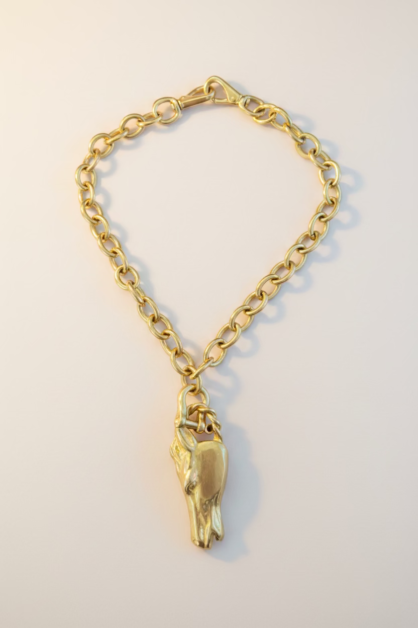Bronze Horse Head Necklace