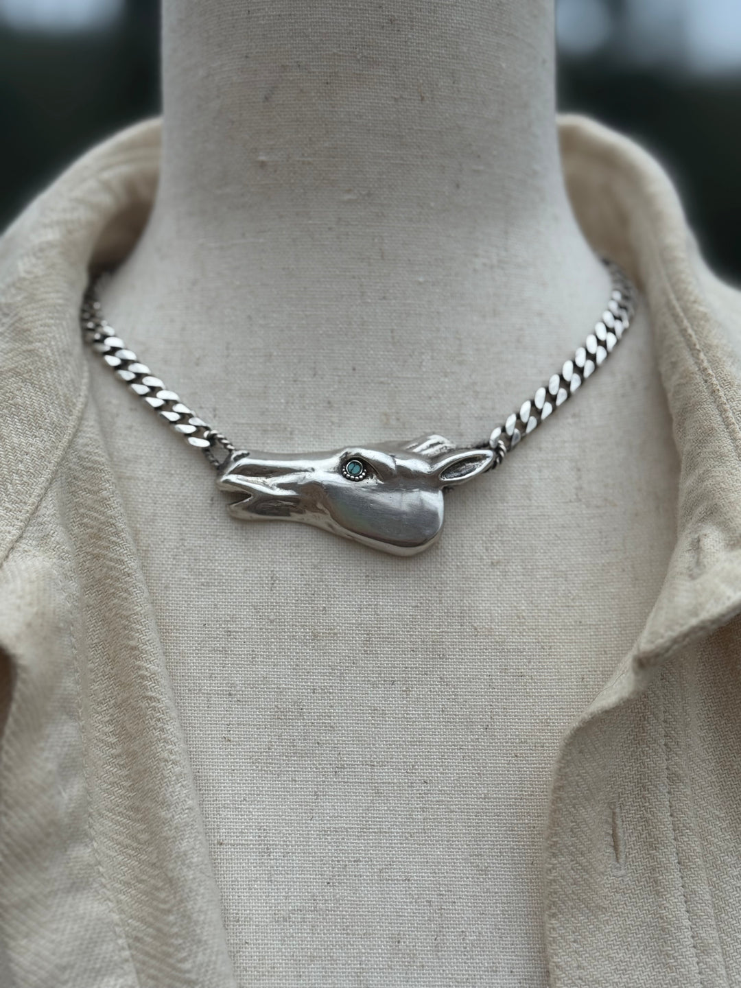 Sterling Silver and Turquoise Choker