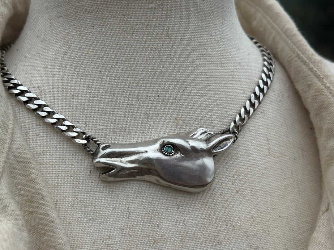 Sterling Silver and Turquoise Choker