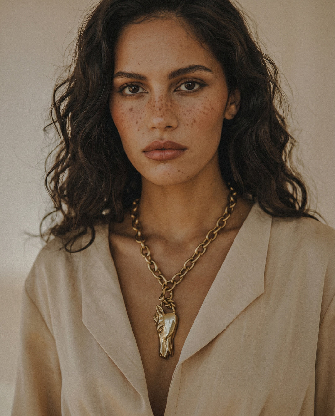 Bronze Horse Head Necklace