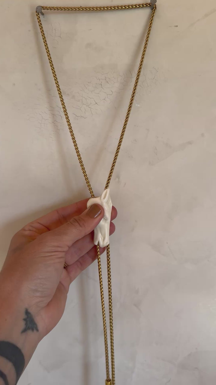 Clay Horse Chain Bolo